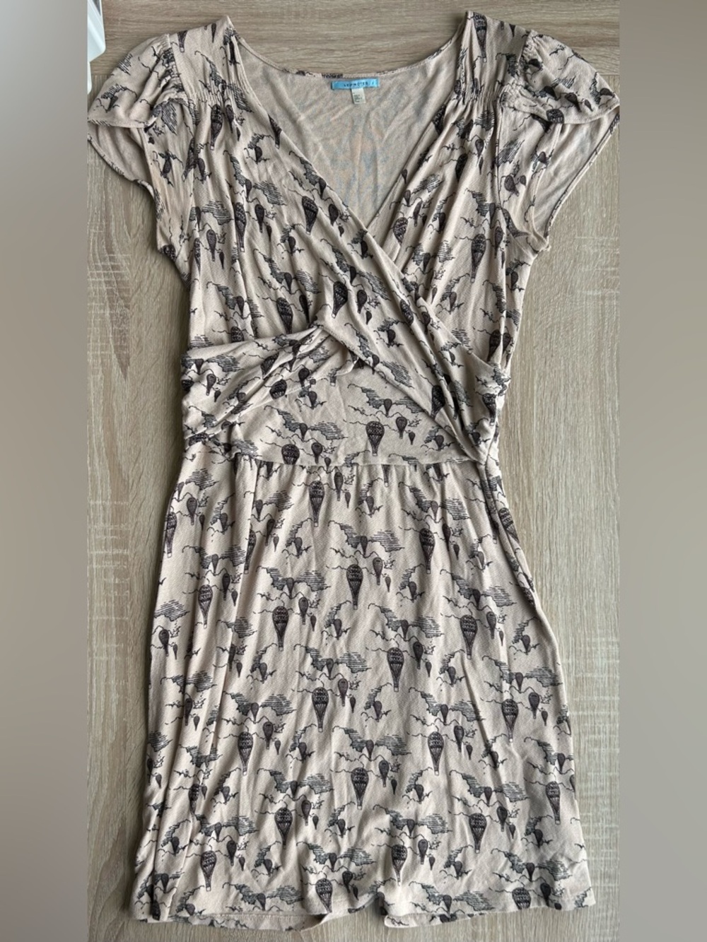 Anthropologie Leifnotes A Line MIDI Dress Hot Air Balloon M